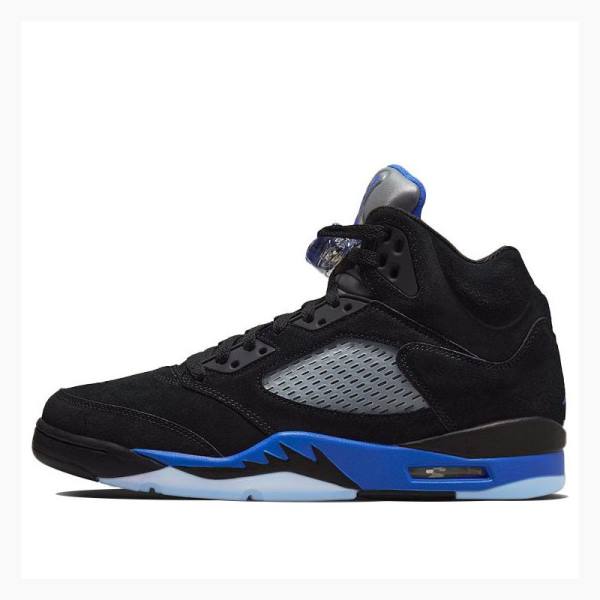 Air Jordan 5 Nike Retro Racer Zapatillas Baloncesto Hombre Negras Azules | JD-170DW