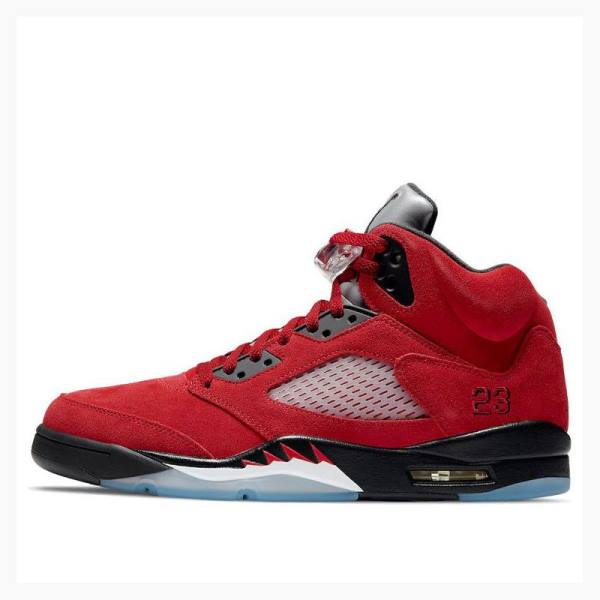 Air Jordan 5 Nike Retro Raging Bull Zapatillas Baloncesto Hombre Rojas Negras | JD-514ZE