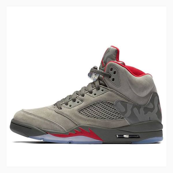 Air Jordan 5 Nike Retro Reflective Camo Zapatillas Baloncesto Hombre Gris | JD-174QT