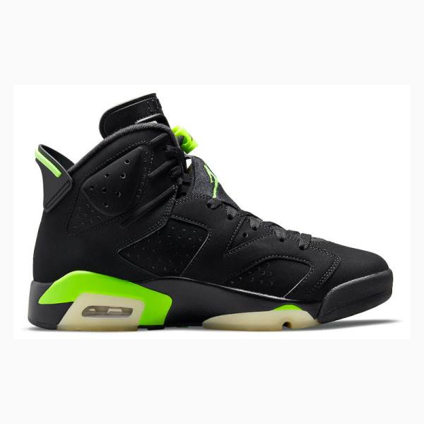 Air Jordan 6 Nike Retro Electric Zapatillas Baloncesto Hombre Negras Verde | JD-759KD