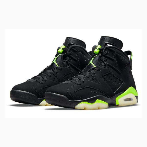 Air Jordan 6 Nike Retro Electric Zapatillas Baloncesto Hombre Negras Verde | JD-759KD