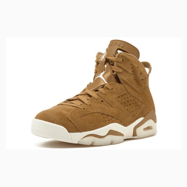 Air Jordan 6 Nike Retro Wheat Zapatillas Baloncesto Hombre Marrones | JD-027NC