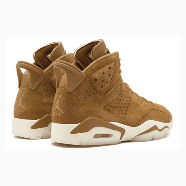 Air Jordan 6 Nike Retro Wheat Zapatillas Baloncesto Hombre Marrones | JD-027NC