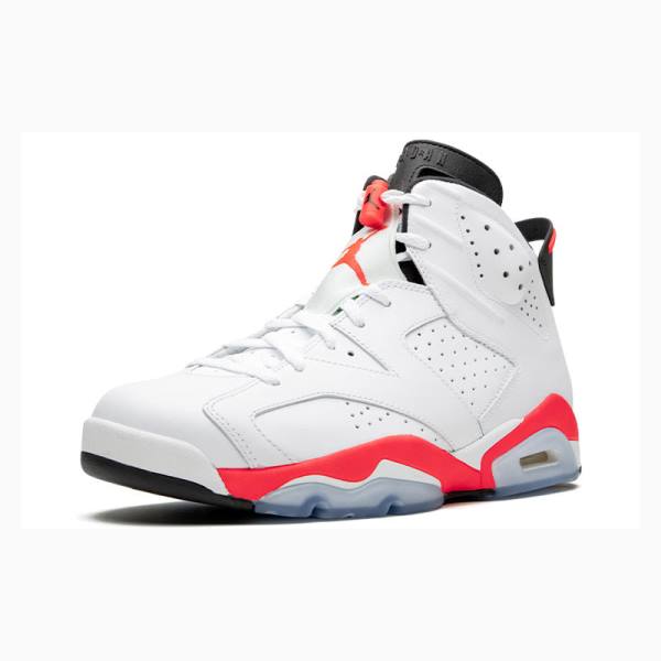 Air Jordan 6 Nike Retro Zapatillas Baloncesto Hombre Blancas Rojas | JD-425QM