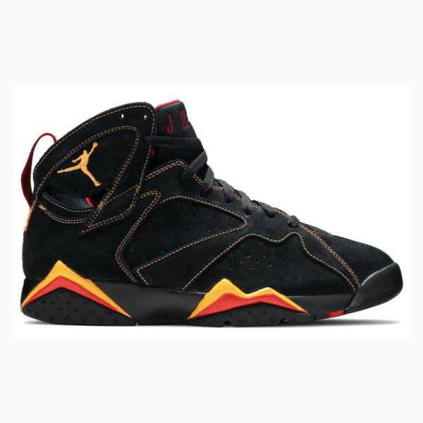 Air Jordan 7 Nike Retro Citrus Zapatillas Baloncesto Hombre Negras Naranjas | JD-067RY