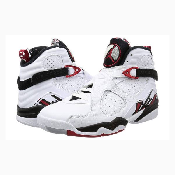 Air Jordan 8 Nike Retro Alternate Zapatillas Baloncesto Hombre Blancas Negras Rojas | JD-064QI