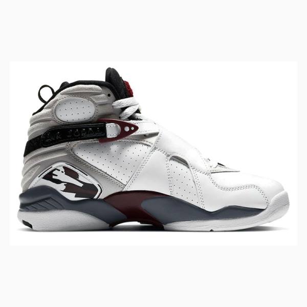 Air Jordan 8 Nike Retro 'Burgundy' Zapatillas Baloncesto Mujer Blancas Rojas | JD-057OM