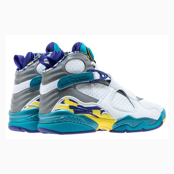 Air Jordan 8 Nike Retro Zapatillas Baloncesto Mujer Blancas | JD-041HV