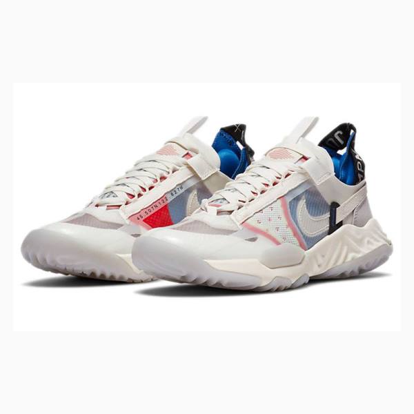 Air Jordan Nike Delta Breathe Tech White Zapatillas Correr Mujer Blancas Azules Rojas | JD-916UQ