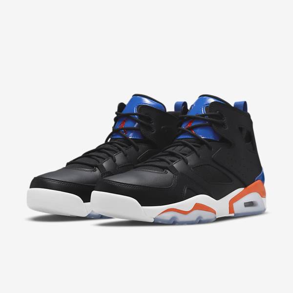 Air Jordan Nike Flight Club 91 Zapatillas Hombre Negras Azul Real Blancas Naranjas | NK547NXH