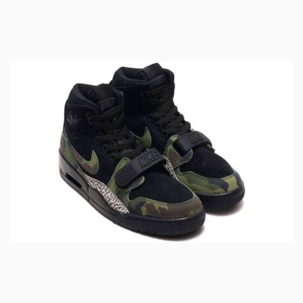 Air Jordan Nike Legacy 312 Camo Zapatillas Baloncesto Hombre Negras Verde | JD-481VX