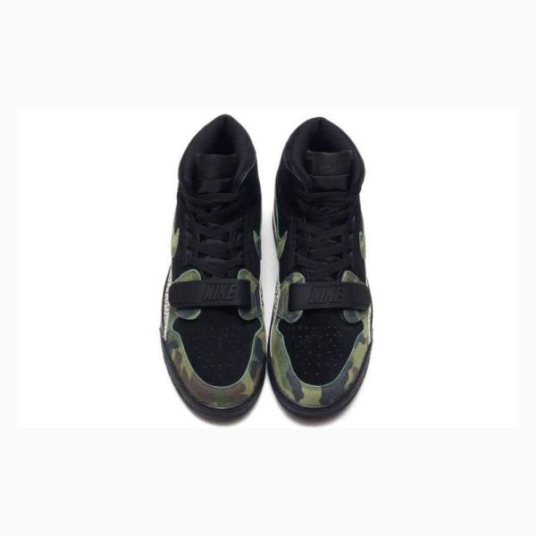 Air Jordan Nike Legacy 312 Camo Zapatillas Baloncesto Hombre Negras Verde | JD-481VX