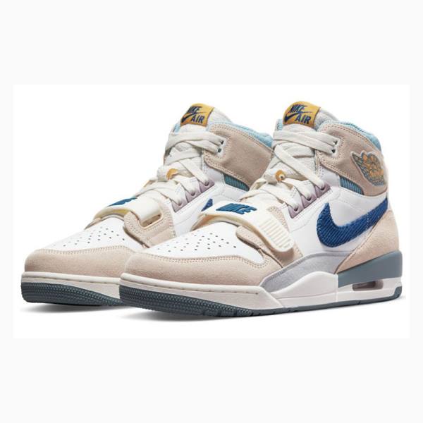 Air Jordan Nike Legacy 312 High Zapatillas Baloncesto Hombre Beige Azules | JD-619SW