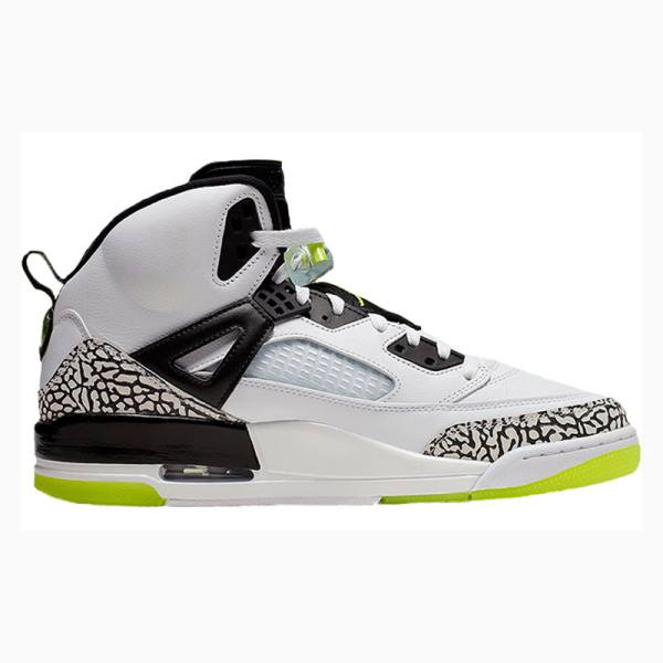 Air Jordan Nike Spizike Volt Zapatillas Baloncesto Hombre Blancas Negras Verde | JD-930VN