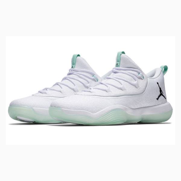 Air Jordan Nike SuperFly Low PF Zapatillas Mujer Blancas Verde | JD-201IU