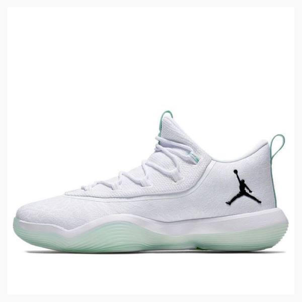 Air Jordan Nike SuperFly Low PF Zapatillas Mujer Blancas Verde | JD-201IU