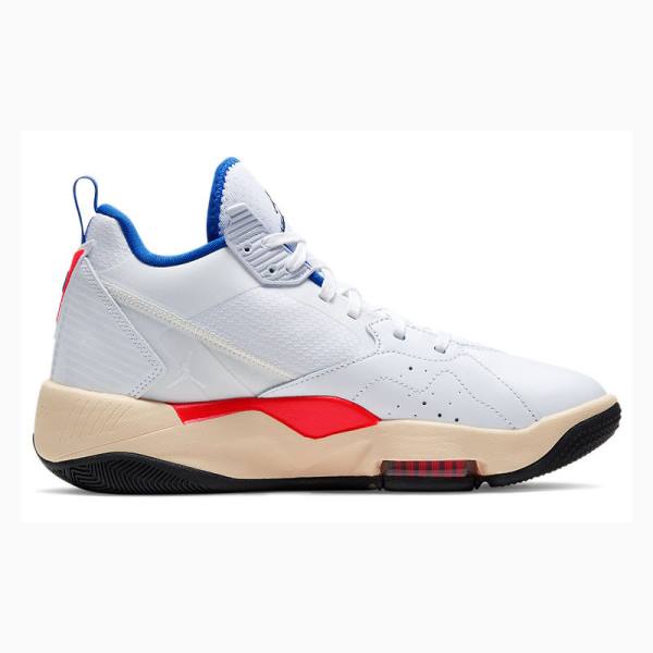 Air Jordan Nike Zoom 92 Ultramarine Zapatillas Baloncesto Mujer Blancas Azules Rojas | JD-874YN