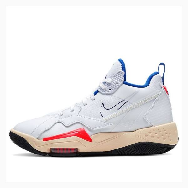 Air Jordan Nike Zoom 92 Ultramarine Zapatillas Baloncesto Mujer Blancas Azules Rojas | JD-874YN