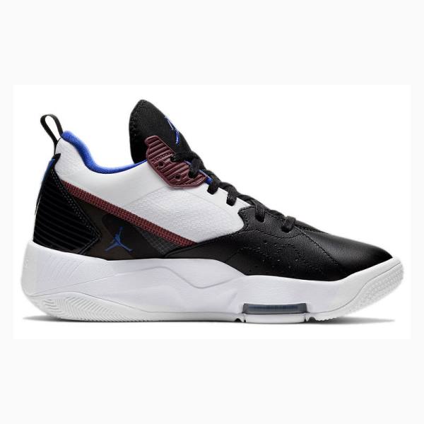 Air Jordan Nike Zoom 92 Zapatillas Baloncesto Mujer Negras Blancas Azules | JD-652LJ