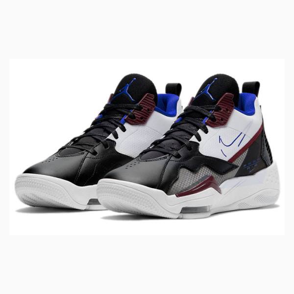 Air Jordan Nike Zoom 92 Zapatillas Baloncesto Mujer Negras Blancas Azules | JD-652LJ