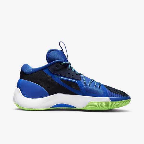 Air Jordan Nike Zoom Separate Hombre Azul Marino Azules Blancas Verde | NK875ZXB