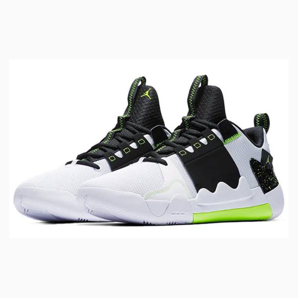 Air Jordan Nike Zoom Zero Gravity Zapatillas Baloncesto Hombre Negras Blancas Verde | JD-736NB